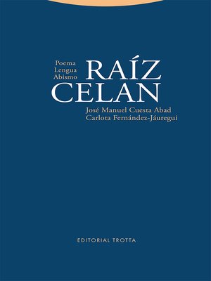 cover image of Raíz Celan